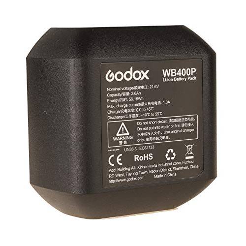 Godox WB400P Lithium-Ion 배터리 팩 Godox AD400pro 플래시 (21.6V, 2600mAh)