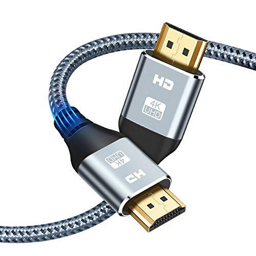 HDMI 케이블 4K 60HZ 10 ft,  고속 18 Gbps HDMI 2.0 케이블, HDR, HDCP 2.2/ 1.4, 3D, 2160P, 1080P 28AWG HDMI 케이블, 이더넷 Dolby& Arc UHD TV, 노트북, 모니터, PS5, PS4/ 3, 엑스박스 원, 애플 TV