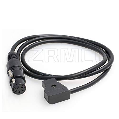 SZRMCC XLR 4 핀 to D-tap 파워 케이블 DSLR 캠코더 Practilite 602 LED 라이트 소니 F55 SXS 카메라 모니터 (스트레이트 케이블)