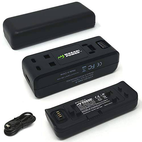와사비 파워 Insta360 원 R 배터리 (2-Pack) and 듀얼 USB 충전기 베이스 번들,묶음 호환가능한 Insta360 원 R 카메라