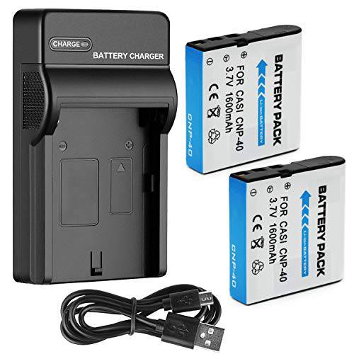 배터리 2 팩 and USB 여행용 충전기 DXG DXG-5B7V, DXG-5B8V 디지털 비디오 캠코더