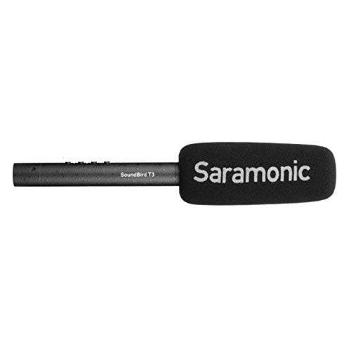 Saramonic T3 프로 샷건 마이크 w/ Li-Ion, 충격 마운트, 바람막이, XLR 케이블,  케이스& More (SOUNDBIRDT3)