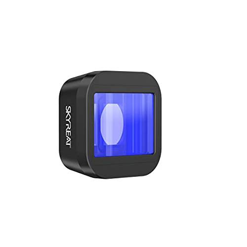 Skyreat 1.33X 아나모픽 렌즈 호환가능한 고프로 히어로 9 액션 카메라 영화제작자 풀 시네마틱 비디오 악세사리