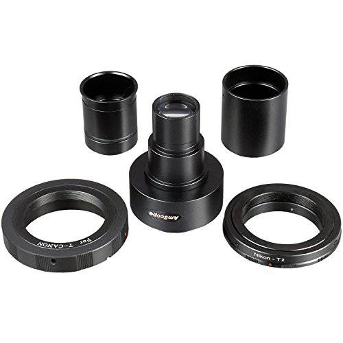 AmScope CA-CAN-NIK-OLY- SLR-II 캐논 and 니콘 SLR/ D SLR 카메라 어댑터 현미경 NEW