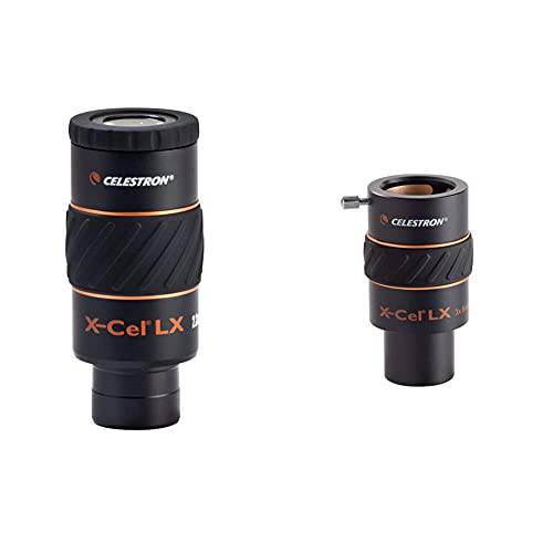 Celestron X-Cel LX 시리즈 접안렌즈 - 1.25 2.3mm 93420& 93428 X-Cel LX 1.25-Inch 3X Barlow 렌즈 (블랙)