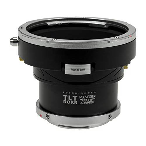 Fotodiox 프로 TLT ROKR - 틸트/ 시프트 렌즈 마운트 어댑터 호환가능한 펜탁스 6x7 (P67, PK67) 마운트 SLR 렌즈 to 캐논 RF 마운트 미러리스 카메라 바디