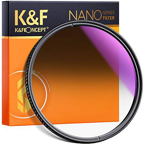 K& F Concept 49mm HD 소프트 GND8 렌즈 필터, 3 스탑 (0.9) 소프트 미터 중성 농도 필터 방수/ 스크레치 방지/ Anti-reflectivity 블루 코팅 카메라 렌즈