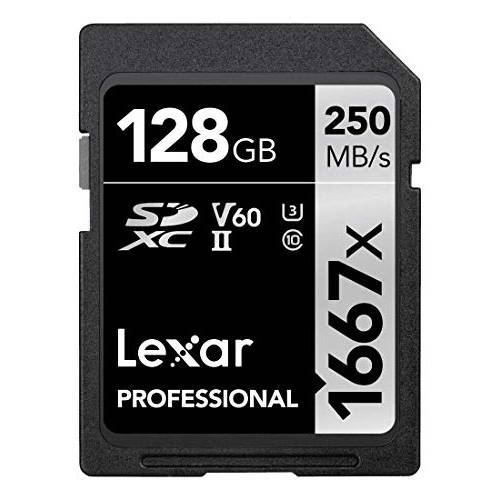 Lexar 프로페셔널 1667x 128GB (10-Pack) SDXC UHS-II 카드, Up To 250MB/ s Read, 프로페셔널 사진작가, Videographer, 애호가 (LSD1667128G-KANNU)