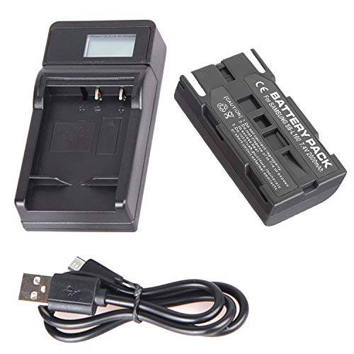 배터리 팩 and LCD USB 여행용 충전기 삼성 SC-L520, SCL520, SC-L530, SCL530, SC-L540, SCL540, SC-L550, SCL550 디지털 비디오 캠코더