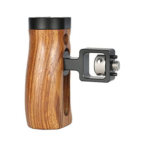 NICEYRIG ARRI 나무 사이드 핸들 조절가능 범용 왼쪽&  오른쪽 그립 DSLR 카메라 케이지 리그 - 462