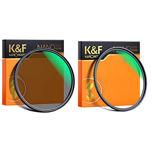 K& F Concept 72mm CPL UV (2 Pcs) 렌즈 필터 키트 원형 Polarizers 필터 UV 프로텍트 필터 세트 방수/ 스크레치 방지 Multi-Layer 코팅 카메라 렌즈