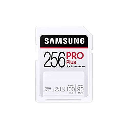 삼성 프로 플러스 SDXC 풀 사이즈 SD 카드 256GB (MB SD256H), MB-SD256H/ AM