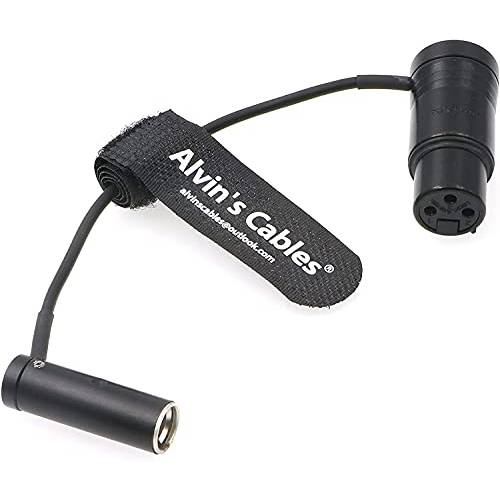 Low-Profile 3-Pin Mini-XLR Male to 풀 사이즈 XLR Female 오디오 케이블 BMPCC 4K 6K 카메라 비디오 보조장치 Original 커넥터 컬러 Alvin’s 케이블 블랙 5 Inches|13cm