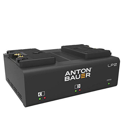 Anton Bauer LP2 로우 프로파일 듀얼 골드 마운트 Priority-Based Simultaneous 2-Position 배터리 PowerCharger LED 디스플레이