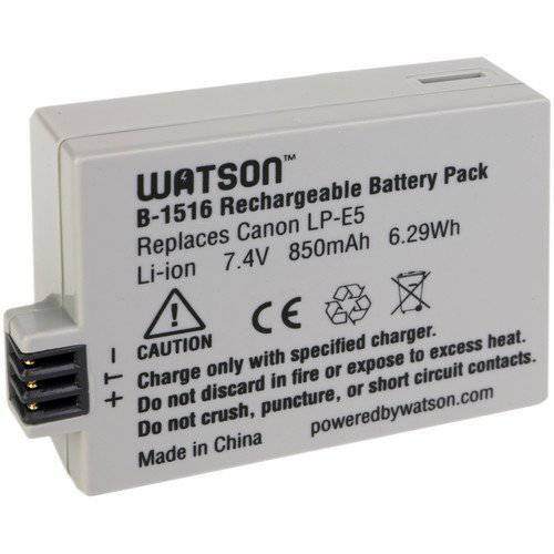Watson LP-E5 Lithium-Ion 배터리 팩 (7.4V, 850mAh)