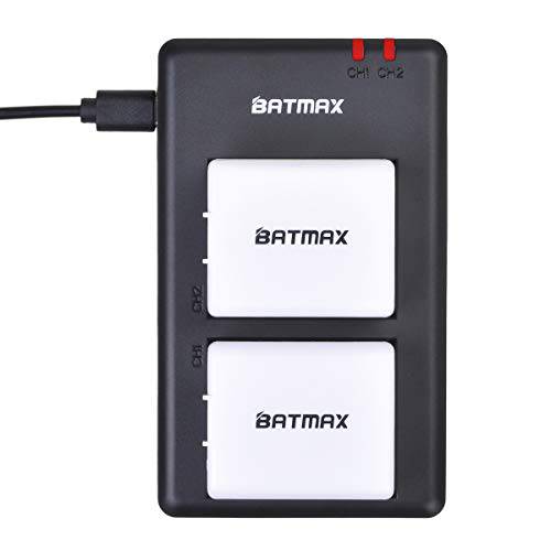 Batmax 2Pcs 3680mAh 배터리+ LED 듀얼 USB 충전기 Arlo 고 카메라