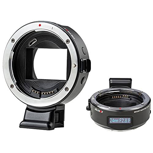 VILTROX EF-E5 렌즈 어댑터 풀 프레임 오토 포커스 스마트 OLED 디스플레이 캐논 EOS EF/ EF-S 렌즈 to 소니 E 마운트 카메라