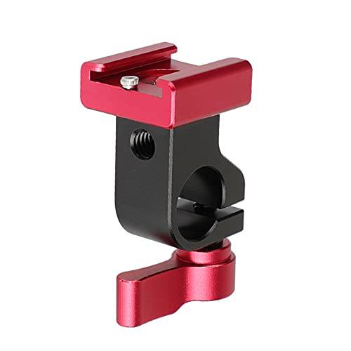 CAMVATE 15mm 사이드 싱글 로드 클램프  콜드슈 마운트 어댑터 카메라 Accessories(Red)