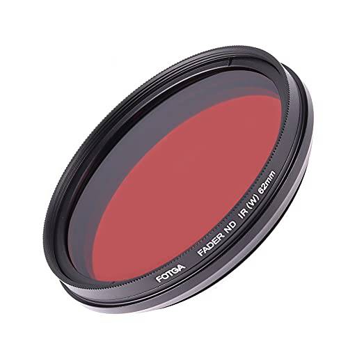 FocusFoto FOTGA 62mm All-in-One 조절가능 적외선 IR 패스 X-Ray 렌즈 IR 필터, 가변 from 530nm to 650nm 680nm 720nm 750nm 광학 글래스