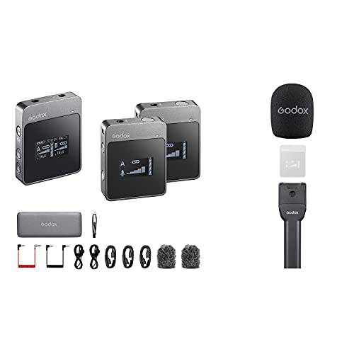 Godox MoveLink M2 듀얼 채널 무선 마이크,마이크로폰 시스템 Godox 소형,휴대용 어댑터 ML-H