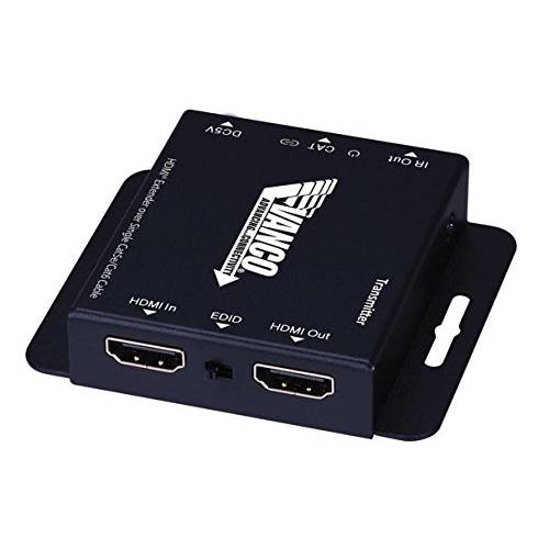 Vanco HDMIEX50 IR 컨트롤 HDMI 확장기 Over 싱글 Cat5e/ Cat6 케이블, 블랙