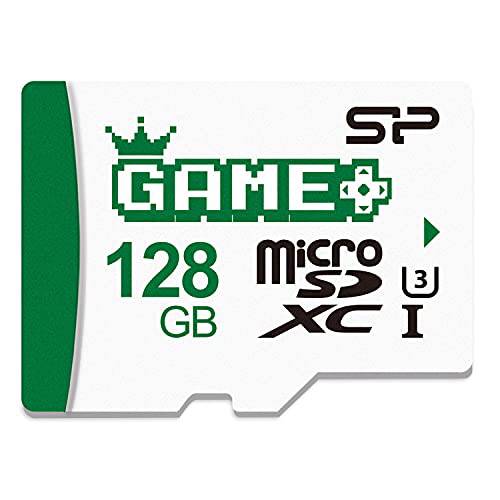 실리콘 파워 128GB SDXC 마이크로 SD 카드 Nintendo-Switch 메모리 카드 어댑터포함, Write 스피드 80MB/ s