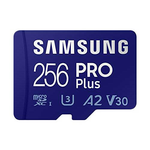 삼성 프로 플러스+  어댑터 256GB microSDXC Up to 160MB/ s UHS-I, U3, A2, V30, 풀 HD& 4K U HD (MB-MD256KA/ AM)