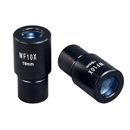 OMAX A 쌍, 세트 WF10X/ 18 Widefield 현미경 광학 접안경 23.2mm Dia