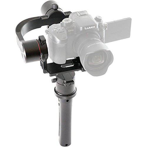 Pilotfly H2 3-Axis 소형,휴대용 짐벌 소니 A7 카메라 32Bit Alexmos Triple-MCU 테크놀로지 (블랙)