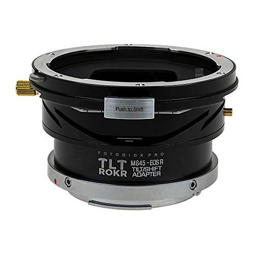 Fotodiox 프로 TLT ROKR - 틸트/ 시프트 렌즈 마운트 어댑터 호환가능한 마미야 645 (M645) 마운트 렌즈 to 캐논 RF 마운트 미러리스 카메라 바디