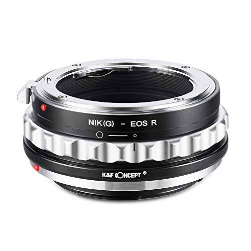 K& F Concept 렌즈 마운트 어댑터 니콘 (G 렌즈 to 캐논 EOS R 카메라 바디