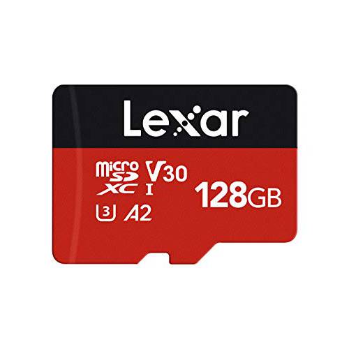 Lexar 128GB 마이크로 SD 카드, microSDXC UHS-I 플래시 메모리 카드 어댑터포함 - up to 160MB/ S, A2, U3, Class10, V30,  고속 TF 카드