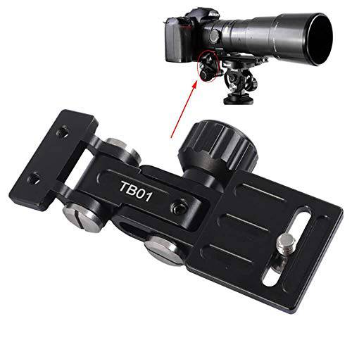 iShoot All-Metal 개폐식 Long-Focus 렌즈 지원 스탠드, 폴더블 망원 줌 렌즈 브라켓 카메라 홀더 Bayonet 보호,  1/ 4 스크류, IS-TB01