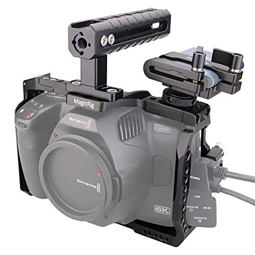 MAGICRIG 카메라 케이지 키트 호환가능한 BMPCC 6K 프로 블랙매직 디자인 포켓 시네마 BMPCC 6K 프로