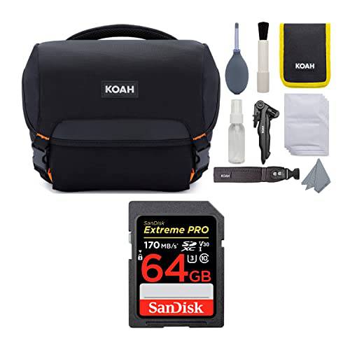 Koah Roebling 스트리트 카메라 시스템 도구 백 악세사리 and 클리닝 키트 SanDisk 64GB 익스트림 프로 번들,묶음 (2 아이템)