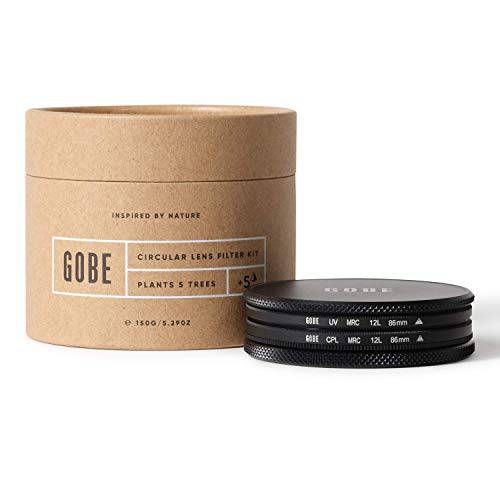 Gobe 86mm UV+  원형 편광판 (CPL) 렌즈 필터 키트 (1Peak) (1mm 스레드)