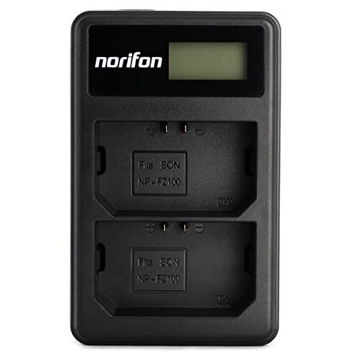 NP-FZ100 듀얼 채널 LCD USB 충전기 소니 A7 III, A7R III, A9 카메라 and More