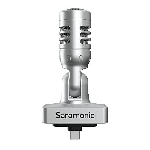 Saramonic 디지털 스테레오 마이크,마이크로폰 MFi 인증된 라이트닝 커넥터 아이폰 and 아이패드 3.5mm 헤드폰 Out and Both 폼 and 모피 윈드스크린 (SMARTMICMTV11DI)