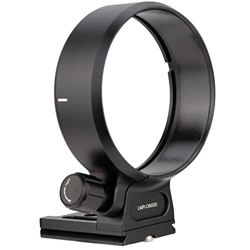 Haoge LMR-OM300 렌즈 칼라 삼각대 마운트 링 올림푸스 M.ZUIKO 디지털 ED 300mm F4.0 is 프로 렌즈 Built-in 아르카 타입 퀵릴리즈 플레이트