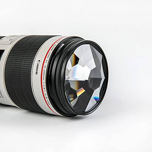 사진촬영용 스페셜 효과 필터 Foreground Blur 77mm 8-Sided Kaleidoscope 글래스 프리즘 SLR 악세사리 by BITINBI