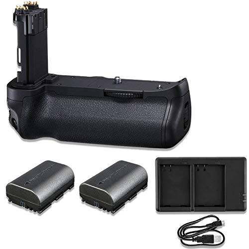프로 카메라 배터리 그립 교체용 BG-E20 캐논 EOS 5d Mark IV DSLR 교체용 배터리&  듀얼 USB 충전기