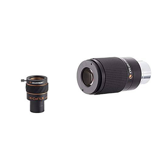 Celestron 93529 X-Cel LX 1.25-Inch 2X Barlow 렌즈 ( 블랙)&  줌 접안렌즈  텔레스코프 - 만능 8mm-24mm 줌 로우 파워 and 하이 파워 가시