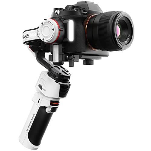 지윤 두루미 M3 카메라 스테빌라이저, 소형,휴대용 3-Axis 짐벌 DSLR and 미러리스 카메라, 호환가능한 니콘, 캐논, 소니, Fujifilm(Zhiyun 두루미 M2 업그레이드 버전)