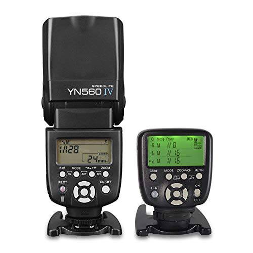 YONGNUO YN560 IV 무선 플래시 스피드라이트+ YN560-TX II N LCD 플래시 트리거 리모컨 컨트롤러 니콘