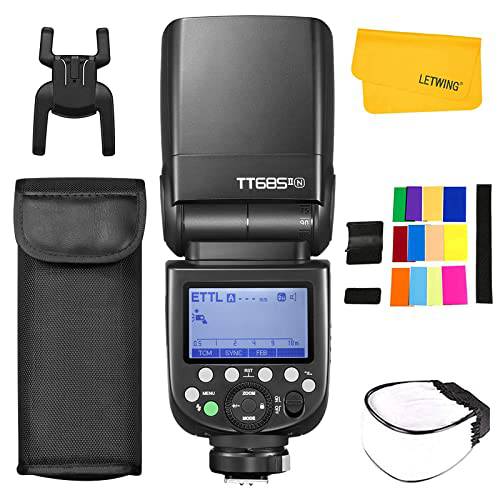 Godox TT685IIN TT685II-N TTL 플래시 니콘, HSS 1/ 8000s GN60 2.4G 무선 Transmisson 카메라 플래시 스피드라이트 호환가능한 니콘 DSLR 카메라