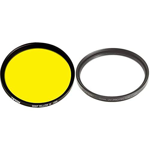 Tiffen 55mm 15 필터 ( Yellow)& 55UVP 55mm UV 프로텍트 필터