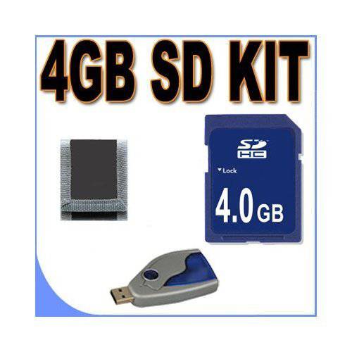 4GB SD/ HC 메모리 카드 안전한 디지털 BigVALUEInc 악세사리 세이버,스토퍼 번들,묶음 후지/ 후지필름 파인픽스 카메라