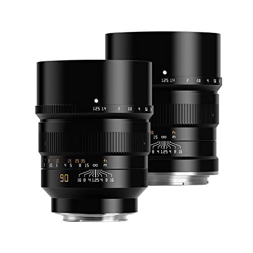 TTArtisan 90mm f1.25 미러리스 카메라 렌즈 (L 마운트, 블랙)