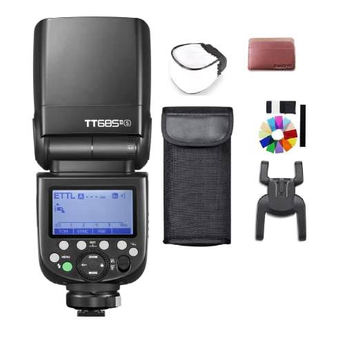 Godox TT685IIS TTL 플래시 GN60 스피드라이트 Build-in 2.4G 무선 전송, 1/ 8000s High-Speed-Sync 카메라 스피드라이트 호환가능한 소니 DSLR 카메라 A58 A7RII A7II A99 A9 A7R A6300