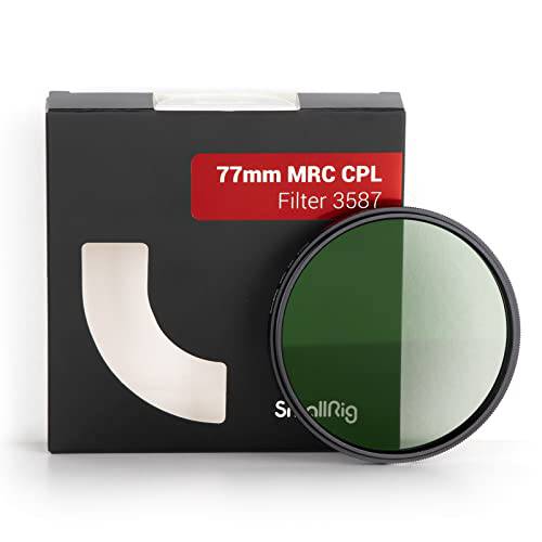 SmallRig 77mm CPL 필터, 울트라 슬림 18 레이어 코팅 MRC 원형 편광 필터 Anti-dust Anti-Water DSLR 카메라 미러리스 카메라 - 3587